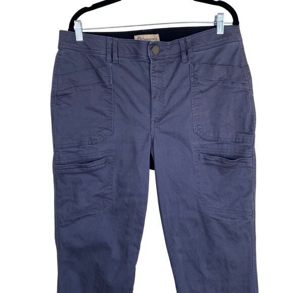 Democracy Sz 16 Ab Solution Cargo Pants Utility Trousers Roll Cuff Grey/Blue - Picture 2 of 16